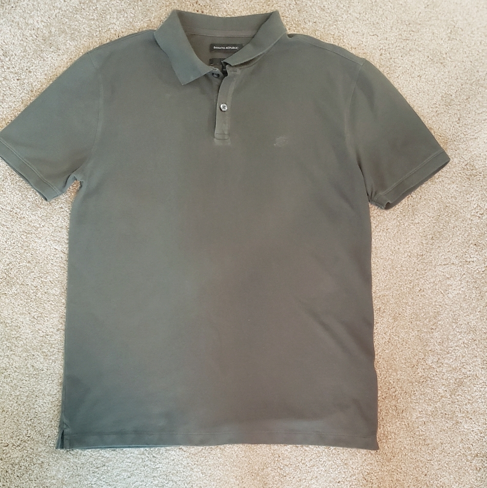 Gray Green Polo Slim Fit